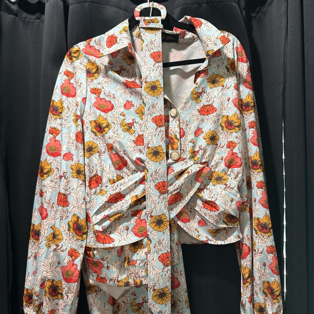 Vibrant Floral Women's Blazer